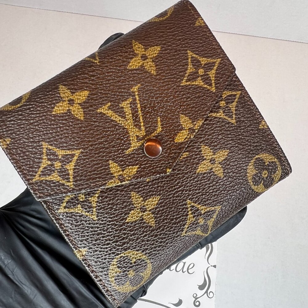 SOLD Auth Vintage Louis Vuitton Monogram Porte Monnaie Billets Trifold Wallet